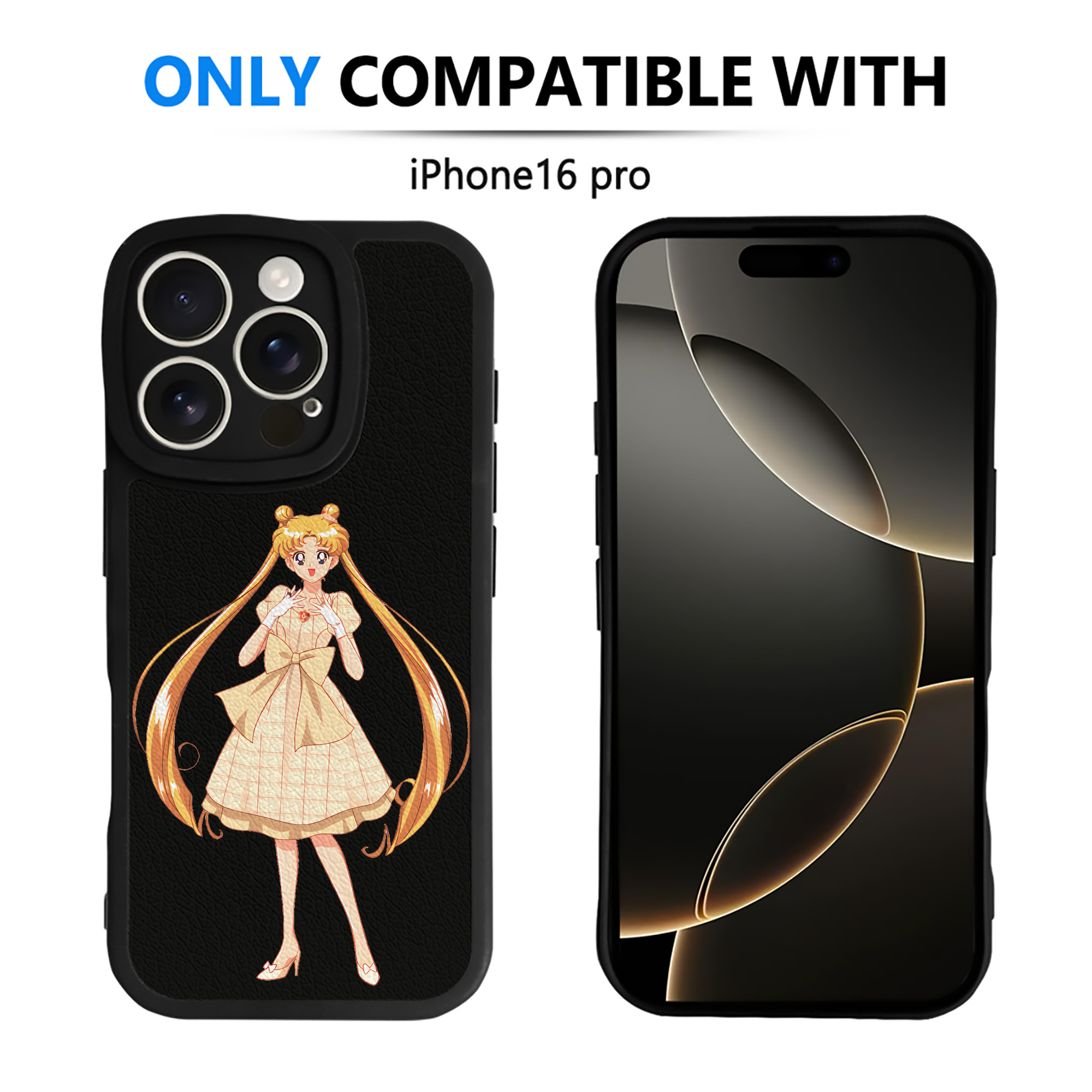（画像用） 美少女戦士セーラームーン 愛野 美奈子 あいの みなこ Sailor Moon Aino Minako 【iPhone 16シリーズ対応】シリコンスマホケース（レザー調） 材質：シリコン